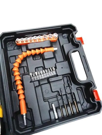 FLYCUT 12V Cordless Screwdriver and Drill Set - 25pcs, Two-Speed, Compact and Powerful - 1350 RPM - Reversible switch Multi-Torque Clutch, 10mm Keyless Chuck - 2x1.5Ah Battery My Store