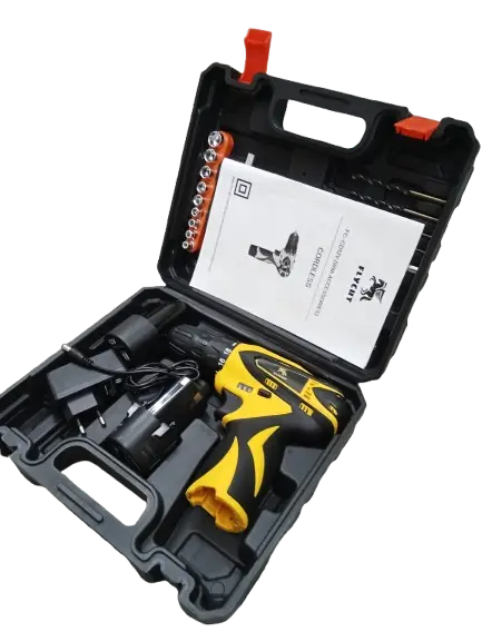 FLYCUT 12V Cordless Screwdriver and Drill Set - 25pcs, Two-Speed, Compact and Powerful - 1350 RPM - Reversible switch Multi-Torque Clutch, 10mm Keyless Chuck - 2x1.5Ah Battery My Store