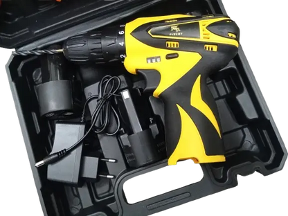 FLYCUT 12V Cordless Screwdriver and Drill Set - 25pcs, Two-Speed, Compact and Powerful - 1350 RPM - Reversible switch Multi-Torque Clutch, 10mm Keyless Chuck - 2x1.5Ah Battery My Store